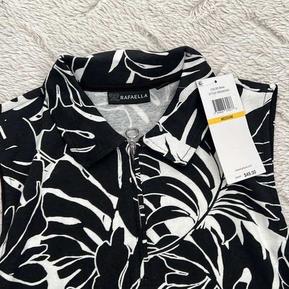 NWT Rafaella Sleeveless Polo Size Medium - Picture 2 of 4